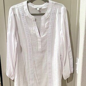 White Feminine Blouse by COUNTERPARTS